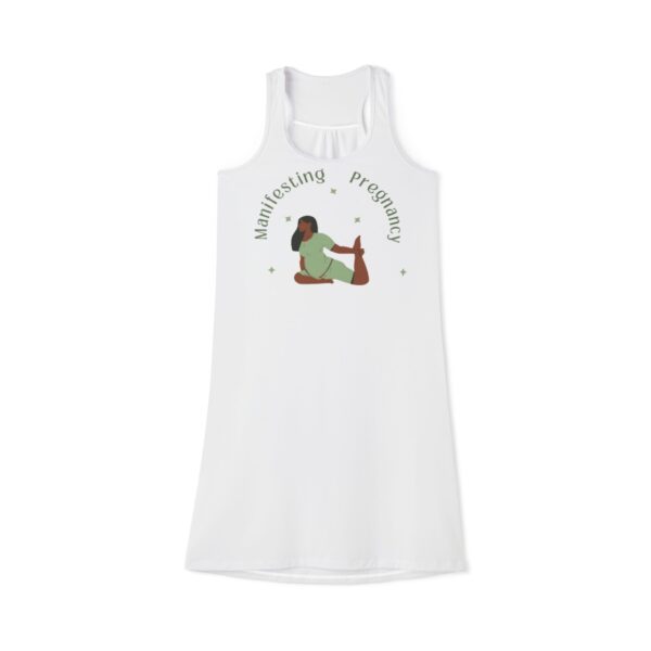 Manifesting Pregnancy Women's Racerback Dress | Maternity & Nursing Dress, Pregnancy Gift, Casual Lounge Wear, Summer Dress